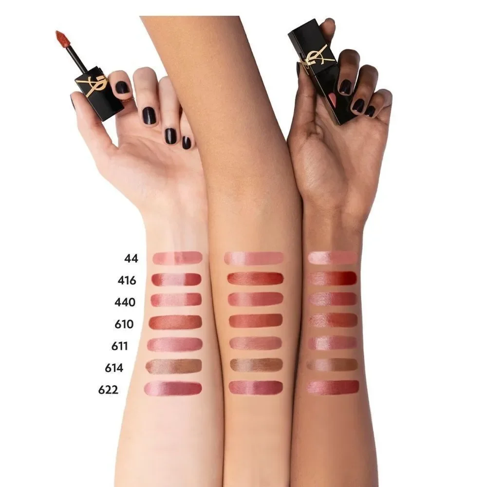 YSL NEW The Inks Vinyl Cream High Shine Lip Stain in 611 Mauve Provocation